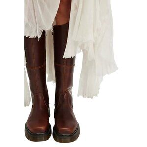 Dr. Martens Amaayah Hi Boots Womens 9 Knee High Brown Boho Grunge Contemporary